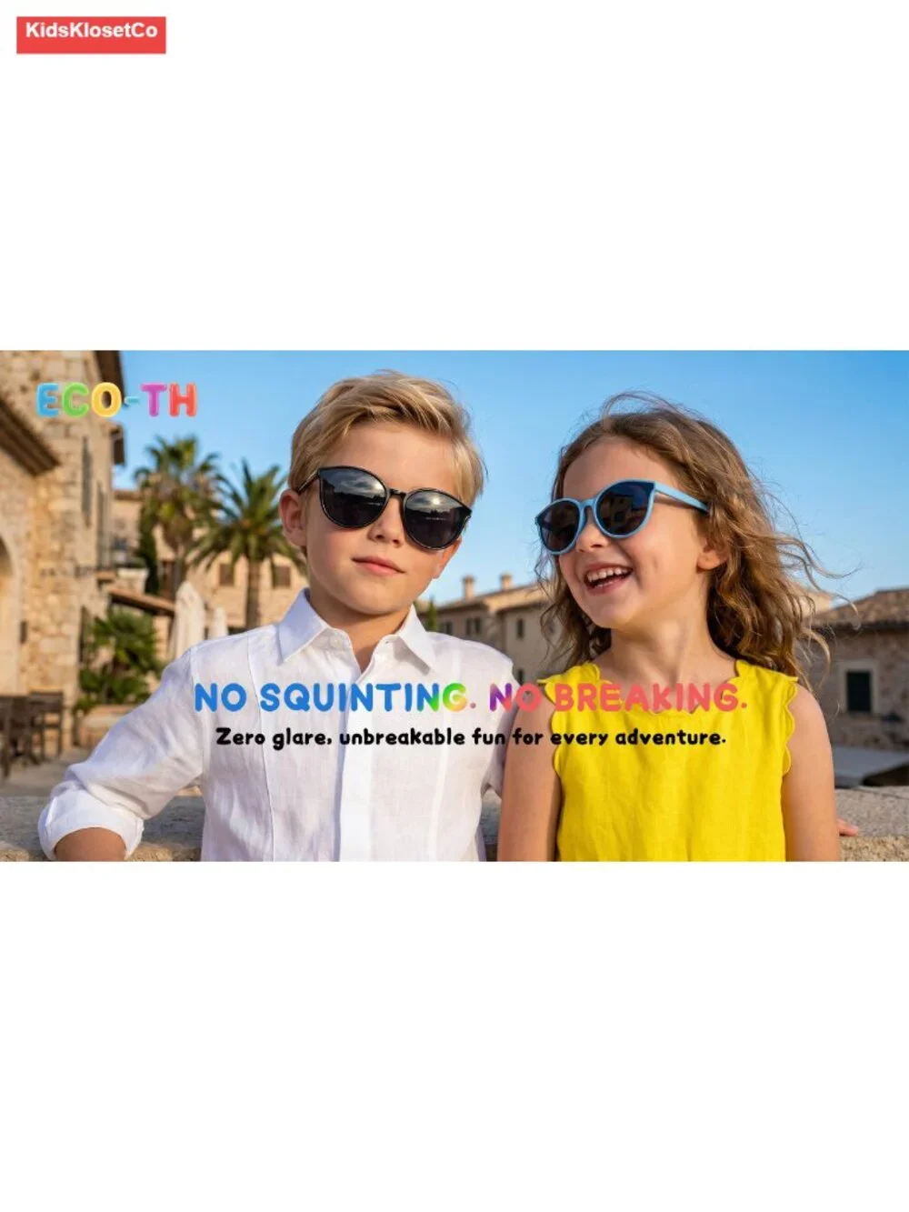 Kids Sunglasses UV400 Protection Spring Hinge Ages 3-9